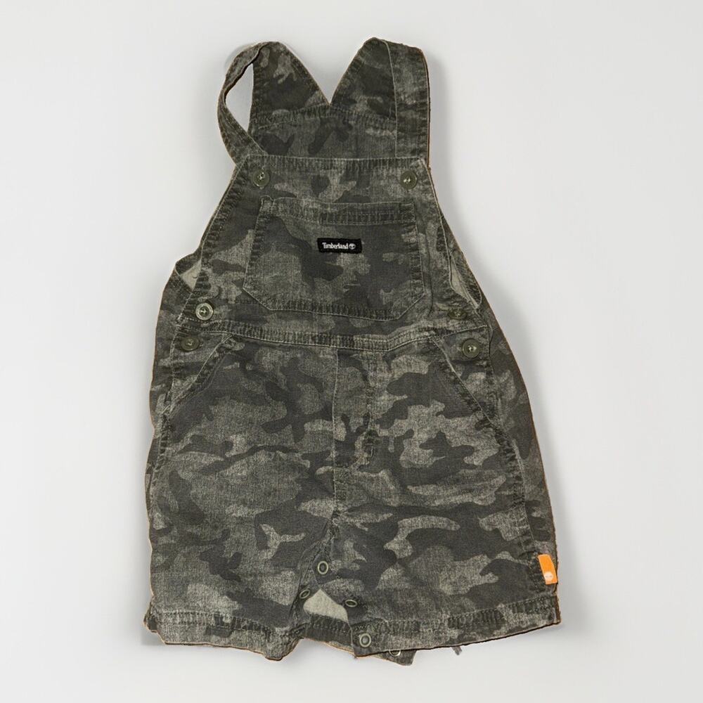 Kids Timberland Camo Overalls 24 Months